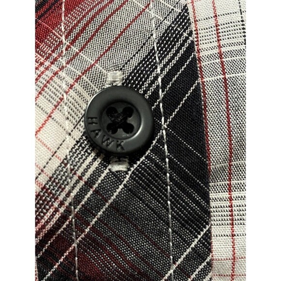 Tony Hawk Red Plaid Long Sleeve Button Down Shirt Boy's Size 7 - Picture 11 of 11